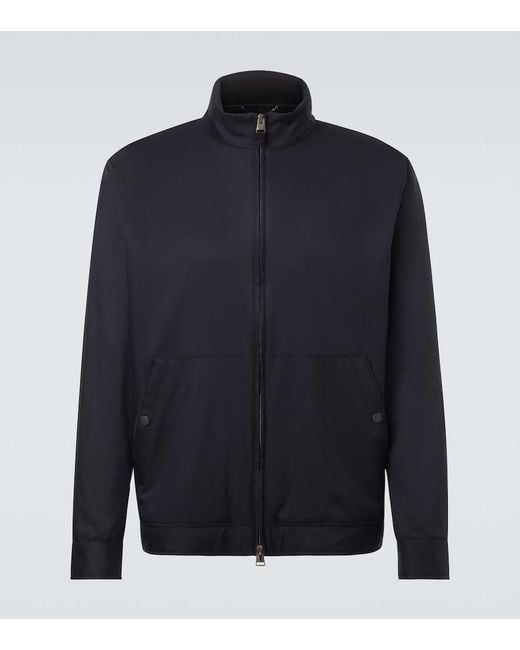Canali Blue Nuvola Reversible Blouson for men