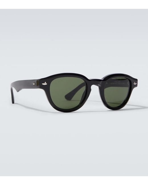 Sestini Eyewear Brown Round Sunglasses for men