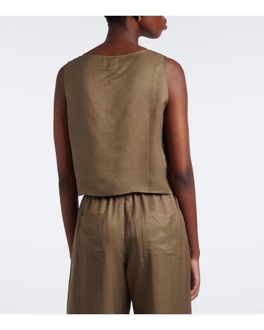 Leset Brown Daniel Crop Top