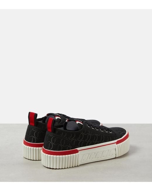 Christian Louboutin Black Super Pedro 40Mm Sneakers