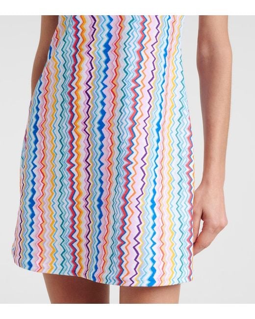 Missoni Blue Zigzag Minidress