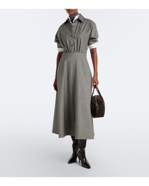 Altuzarra Gray Eleanor Wool Midi Dress