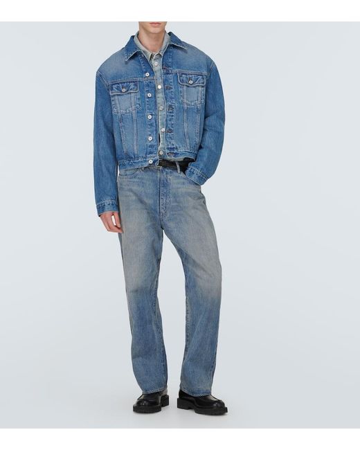 Jacquemus Medium Washed Denim Jacket in Blue für Herren