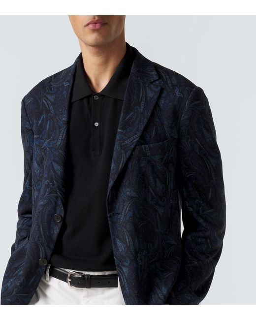 Blazer di Etro in Blue da Uomo