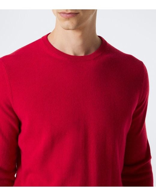 Rubinacci Red Cashmere Sweater for men