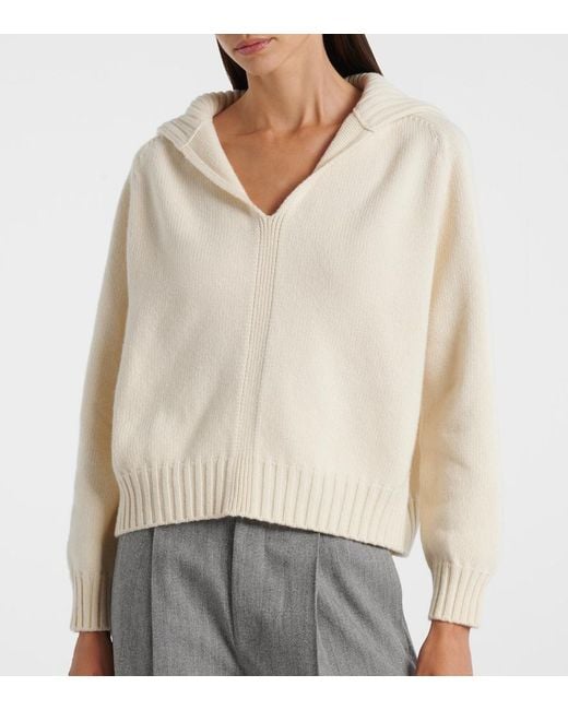 Plan C Natural Wool And Cashmere Sweater