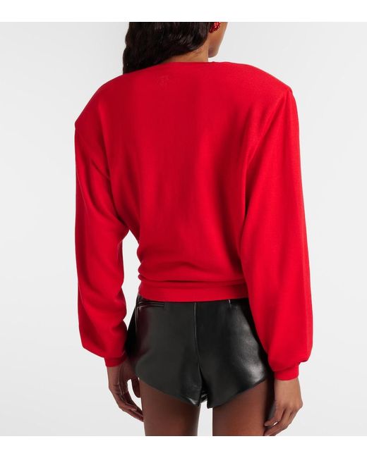 Magda Butrym Red Wool Sweater