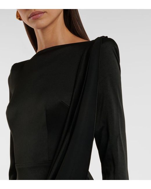 Abito Midi Asimmetrico di Alex Perry in Black