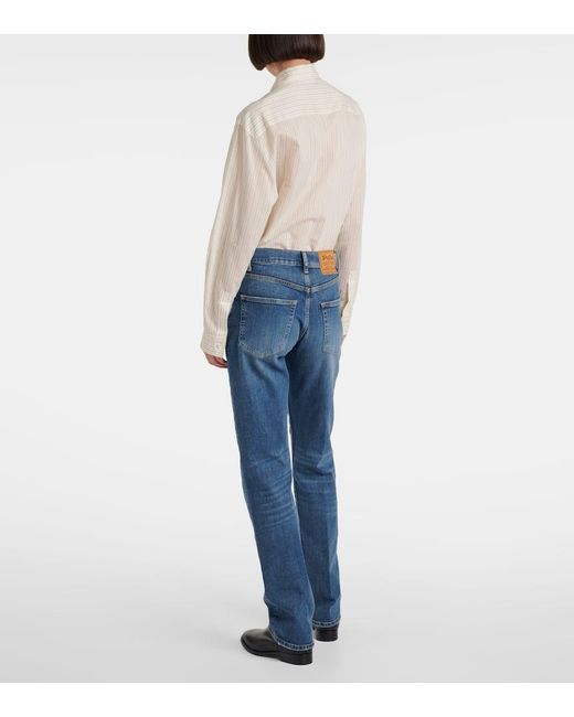 Polo Ralph Lauren Blue Low-Rise Straight Jeans