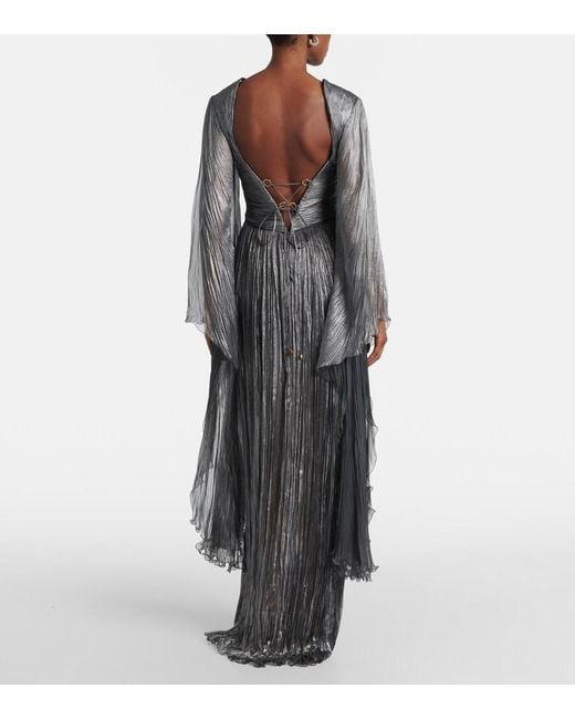 Maria Lucia Hohan Gray Catia Silk Gown