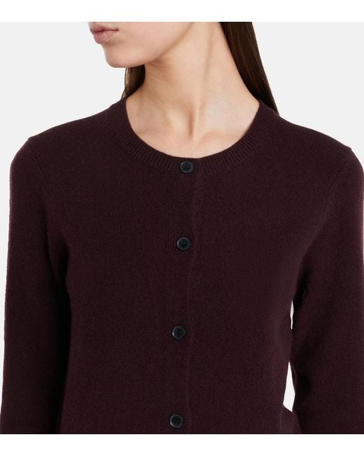 Nili Lotan Purple March Cashmere Cardigan