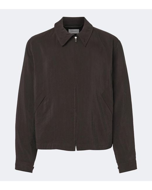 Lemaire Black Silk-Blend Blouson Jacket for men