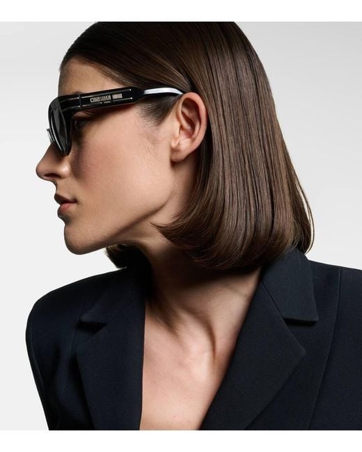 Dior Brown Diorsignature B7I Cat-Eye Sunglasses