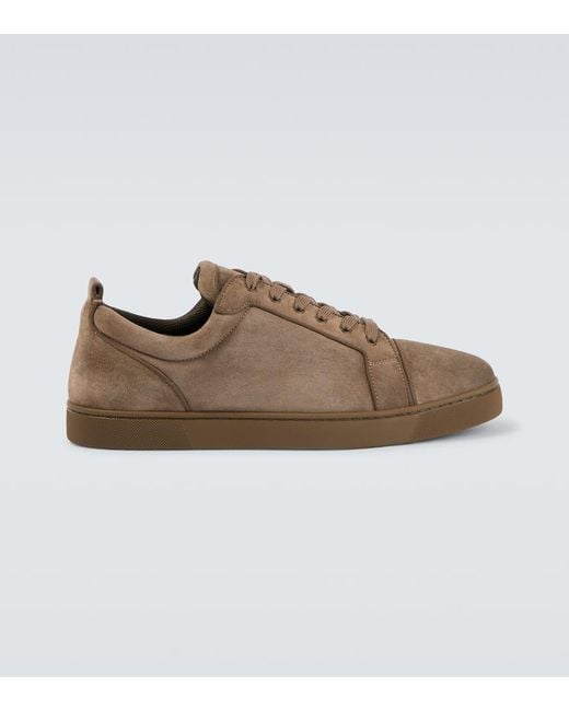 Christian Louboutin Brown Louis Junior Suede Sneakers for men