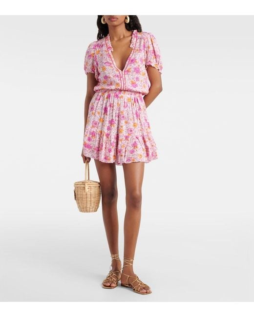 Poupette Pink Floral Minidress