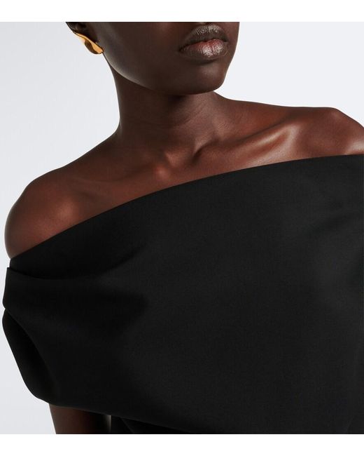 Rohe Black Draped Asymmetric Top