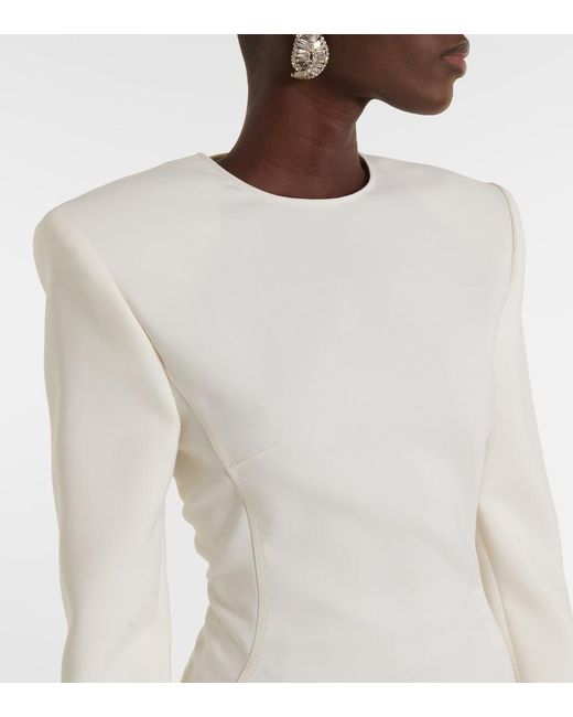 Stella McCartney White Wool Midi Dress
