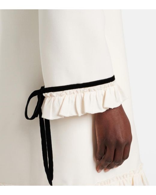 Valentino White Crepe Couture Minidress