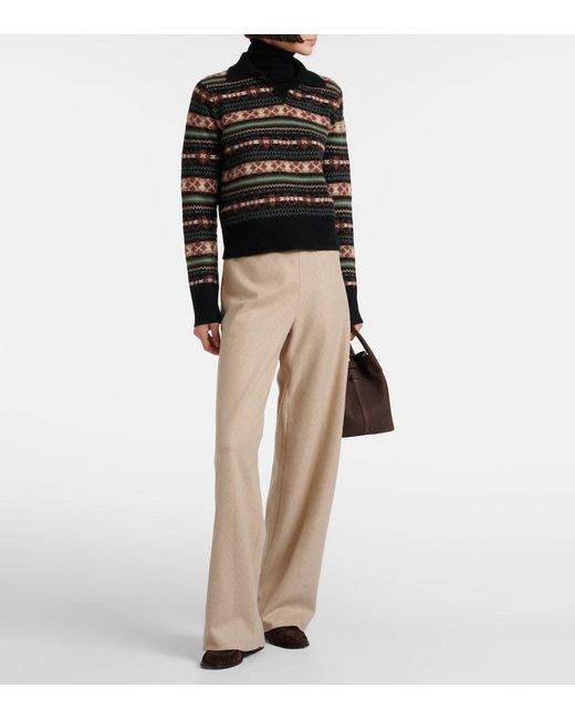 Vince Black Argyle Sweater