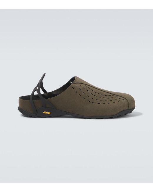 Roa Brown Fedaia Leather Mules for men