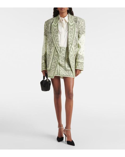 Blazer Matchmaker De Lino Estampado Zimmermann de color Green