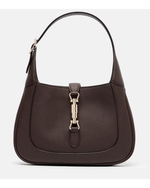 Gucci Brown Jackie 1961 Small Leather Shoulder Bag