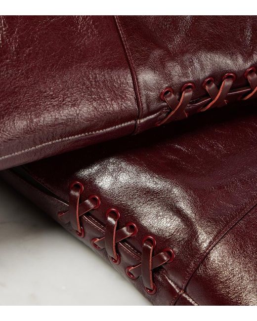 Botas Mosqueteras Eve De Piel Chloé de color Red