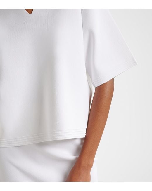 Max Mara White Dolce Oversized Top