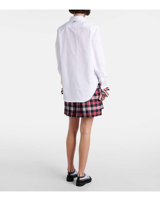 Thom Browne White Cotton Poplin Shirt
