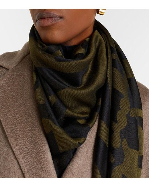 Sciarpa Monogram di Max Mara in Green