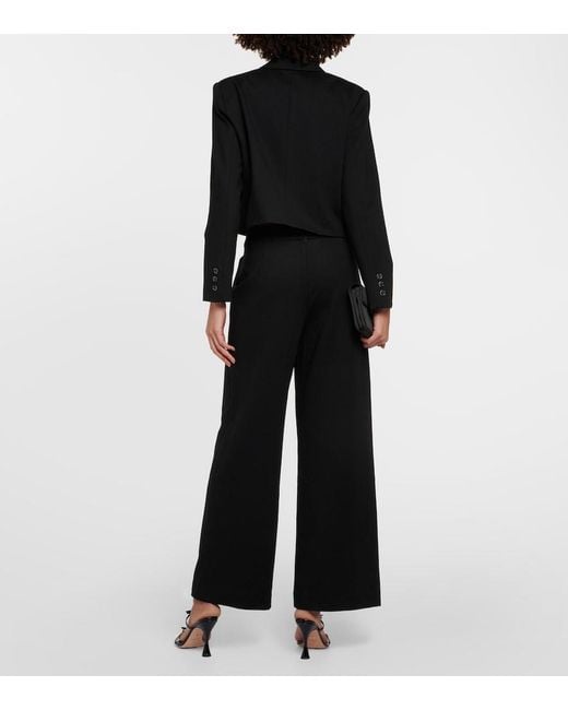 Velvet Black Anya Cropped Blazer