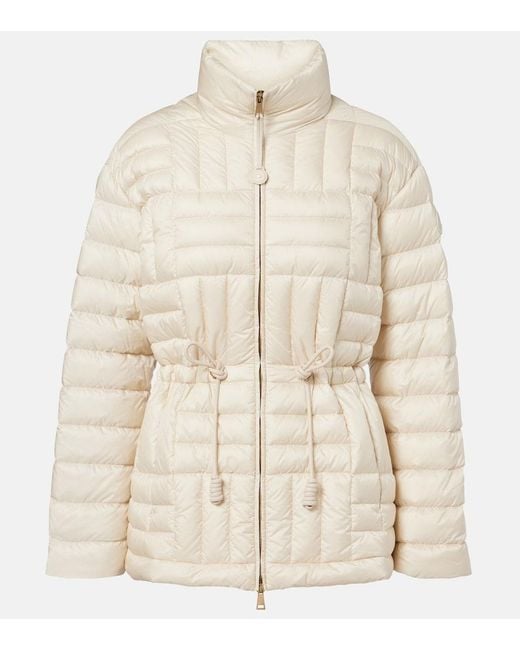 Moncler Natural Antigones Quilted Down Jacket