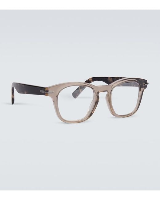 Dior Metallic Diorblacksuito S10I Square Glasses for men