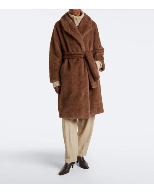 Abrigo Envolvente Con Cinturon Max Mara de color Brown