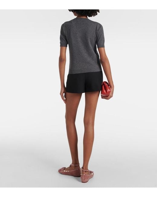 Valentino Gray Virgin Wool T-Shirt