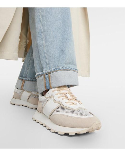 Tod's White Sportiva Run Leather Sneakers