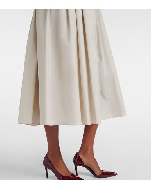 Max Mara Natural Giorno Belted Cotton Shirt Dress
