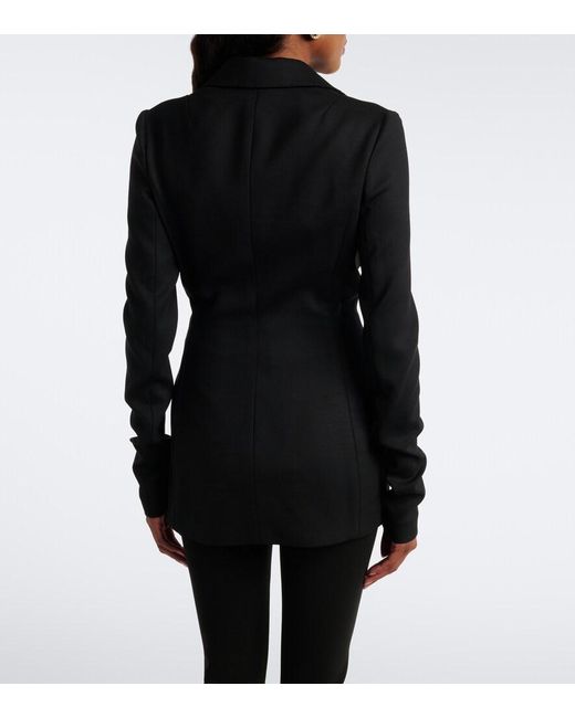 Dolce & Gabbana Black Wool-Blend Blazer