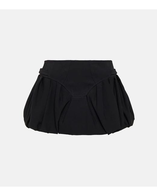 Minifalda de crepe Mugler de color Black