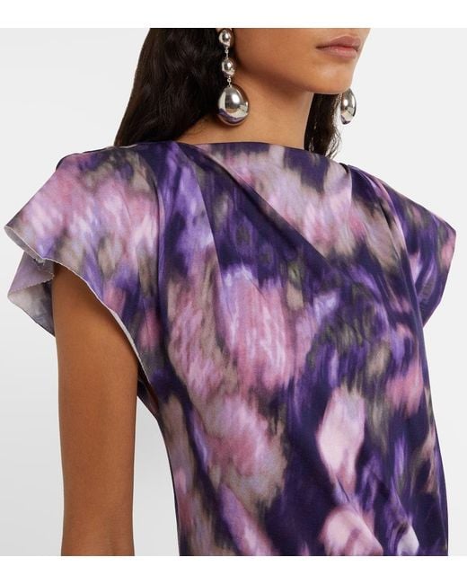 Abito Lungo Nadela di Isabel Marant in Purple