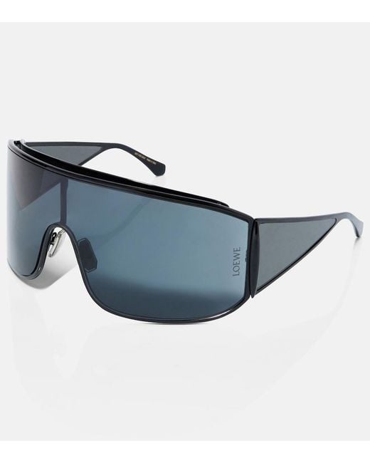 Loewe Blue Speed Logo Shield Sunglasses