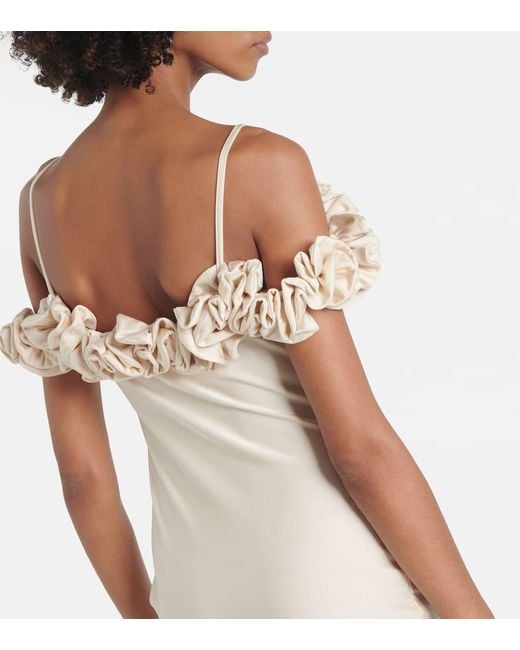 Robe Longue A Fleurs Coperni en coloris Natural