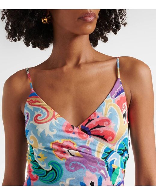 Robe Midi Imprimee Etro en coloris White