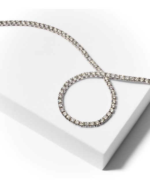 SHAY Metallic Thread 18Kt Choker With Diamonds