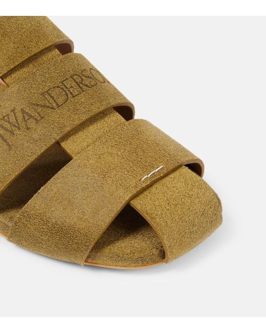 J.W. Anderson Brown Sandalen Aus Leder