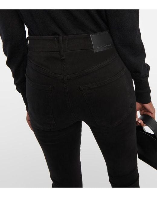 Citizens of Humanity Black Jayla High-Rise Skinny Jeans