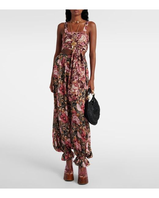 Chloé Black Summer Banana Small Raffia Shoulder Bag