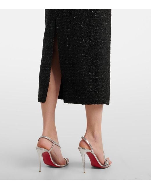 Roland Mouret Black Boucle Pencil Skirt