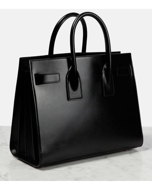 Sac De Jour Small En Cuir Saint Laurent en coloris Black
