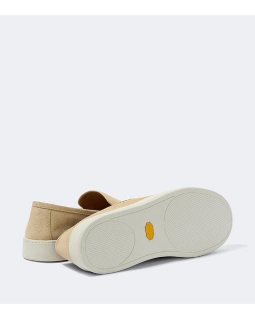 Frescobol Carioca White Vela Suede Loafers for men